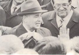 250 thousand Norilsk residents greeted Mikhail Gorbachev