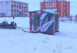 Carriage appeared in Hatanga to transport tourists