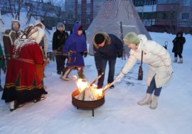 Big family fire lit in Taimyr