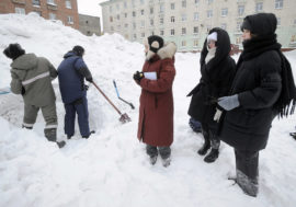 Snowdrifts affect permafrost in Norilsk