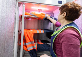 Mobile laundry launched at Nornickel plant