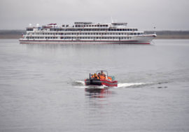 Wild atmosphere on Yenisey compensates uncomfortable infrastructure
