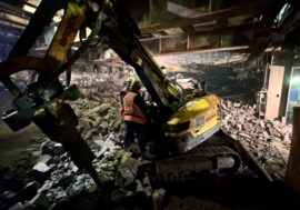 Robots dismantle old equipment at Nadezhda