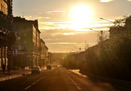 Polar day settled in Norilsk