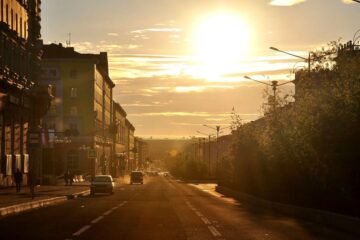 Polar day settled in Norilsk