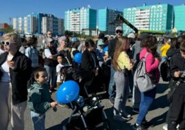 Dudinka port workers held family holiday