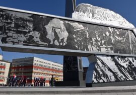 City of Labor Valor stele opened at lake Dolgoye