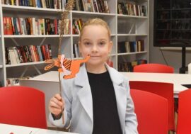 Children create Taimyr mosaic