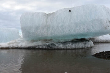 Glacier movement speed to predict volcanic eruptions