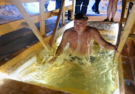 Norilsk residents attended Epiphany bathing