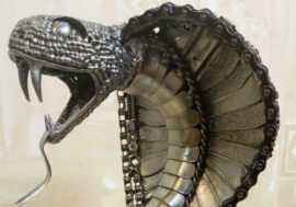 Craftsman from Talnah made metal cobra